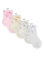 Condor Condor SHORT SOCKS WITH MATCHING BOW 202 OFF WHITH