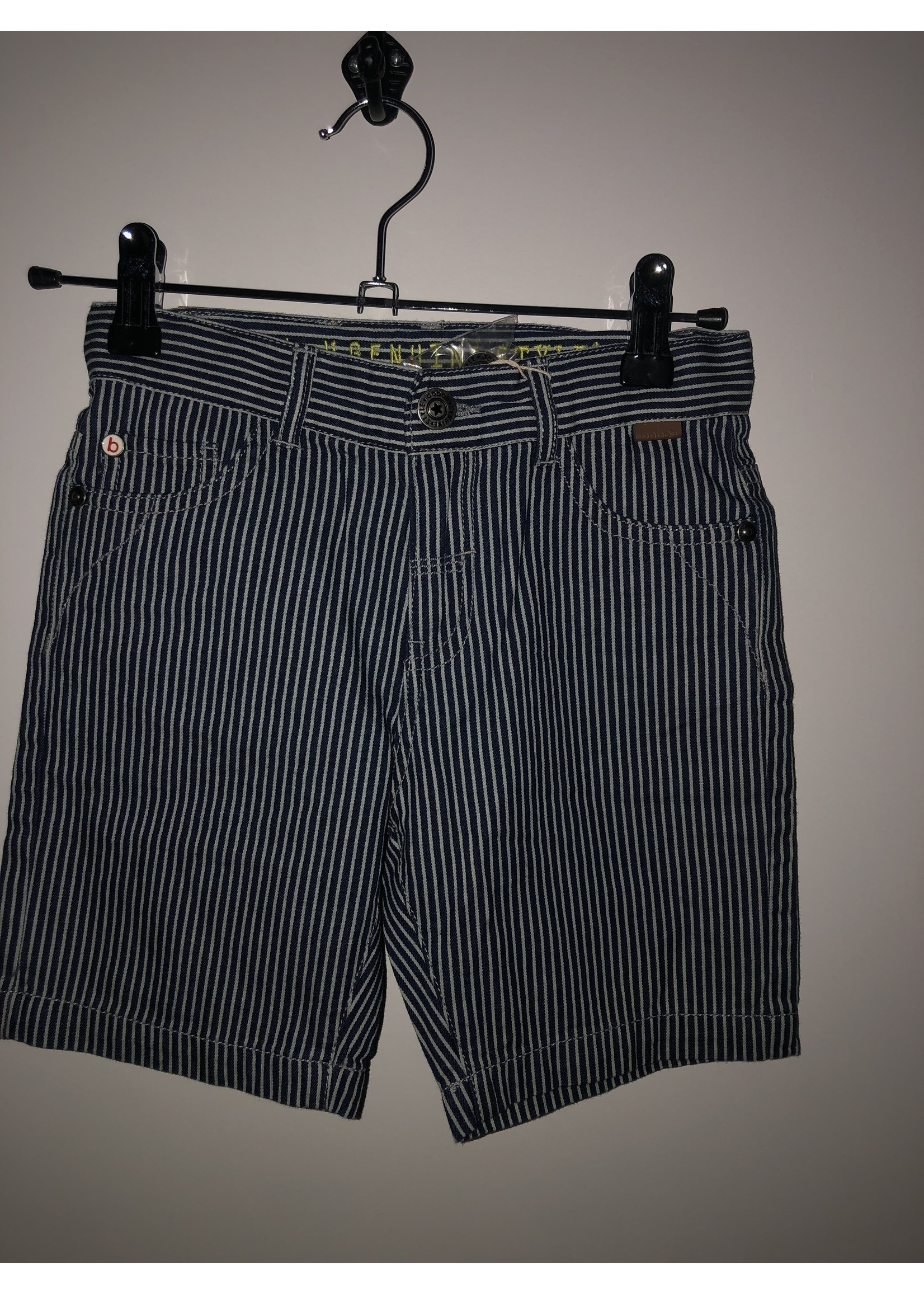 Boboli Boboli Denim bermuda shorts striped for boy stripes 502108