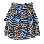Kocca Kocca SKIRT FANT.AZZURRO­MARRONEBARDO F7058