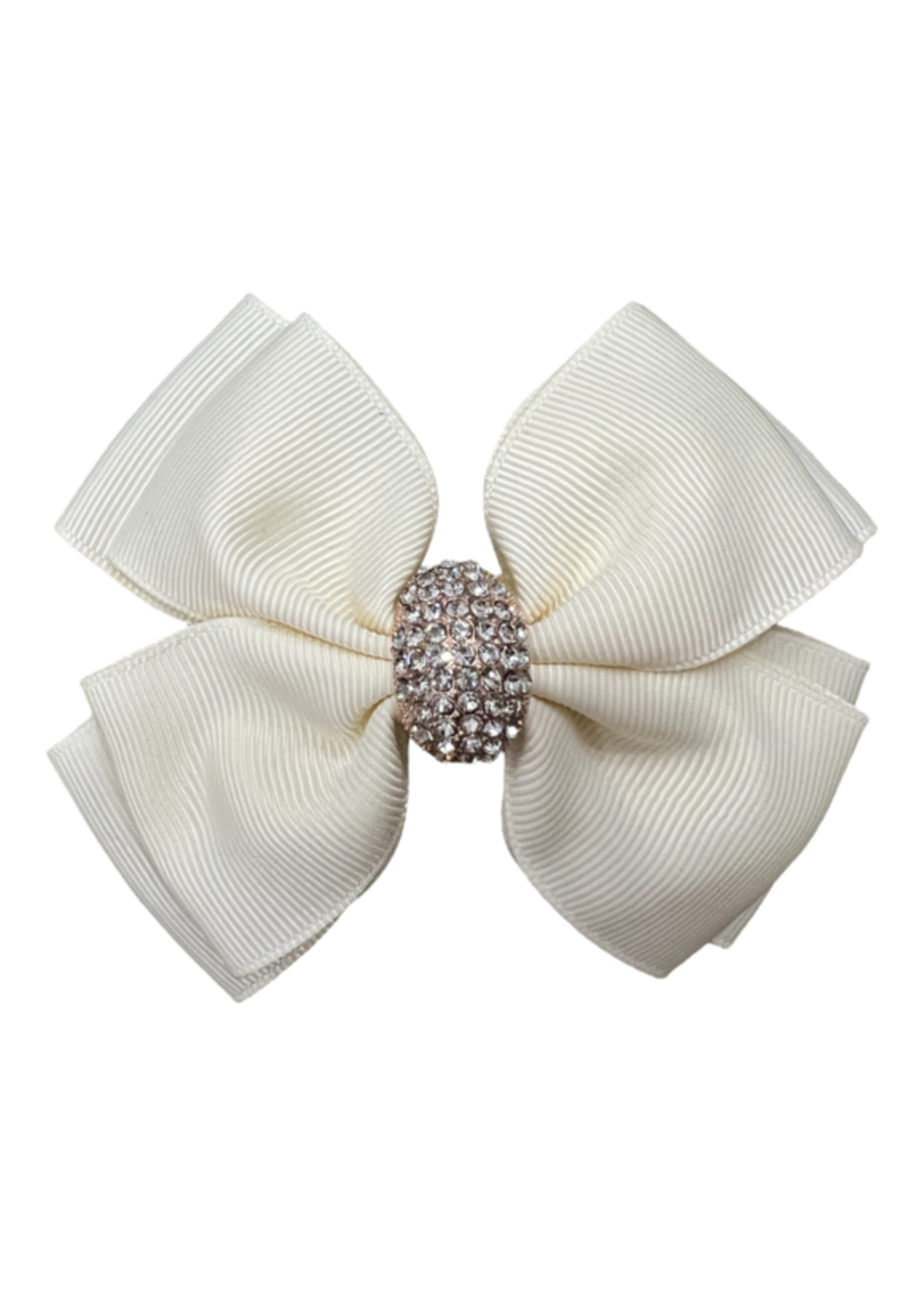 Prinsessefin Prinsessefin Bow  off white stone Swarosky