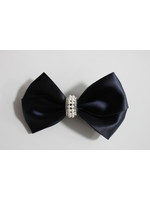 Prinsessefin Prinsessefin Bow satin darkblue pearl