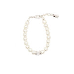 Rian Rian Parel armbandje off white met steentje