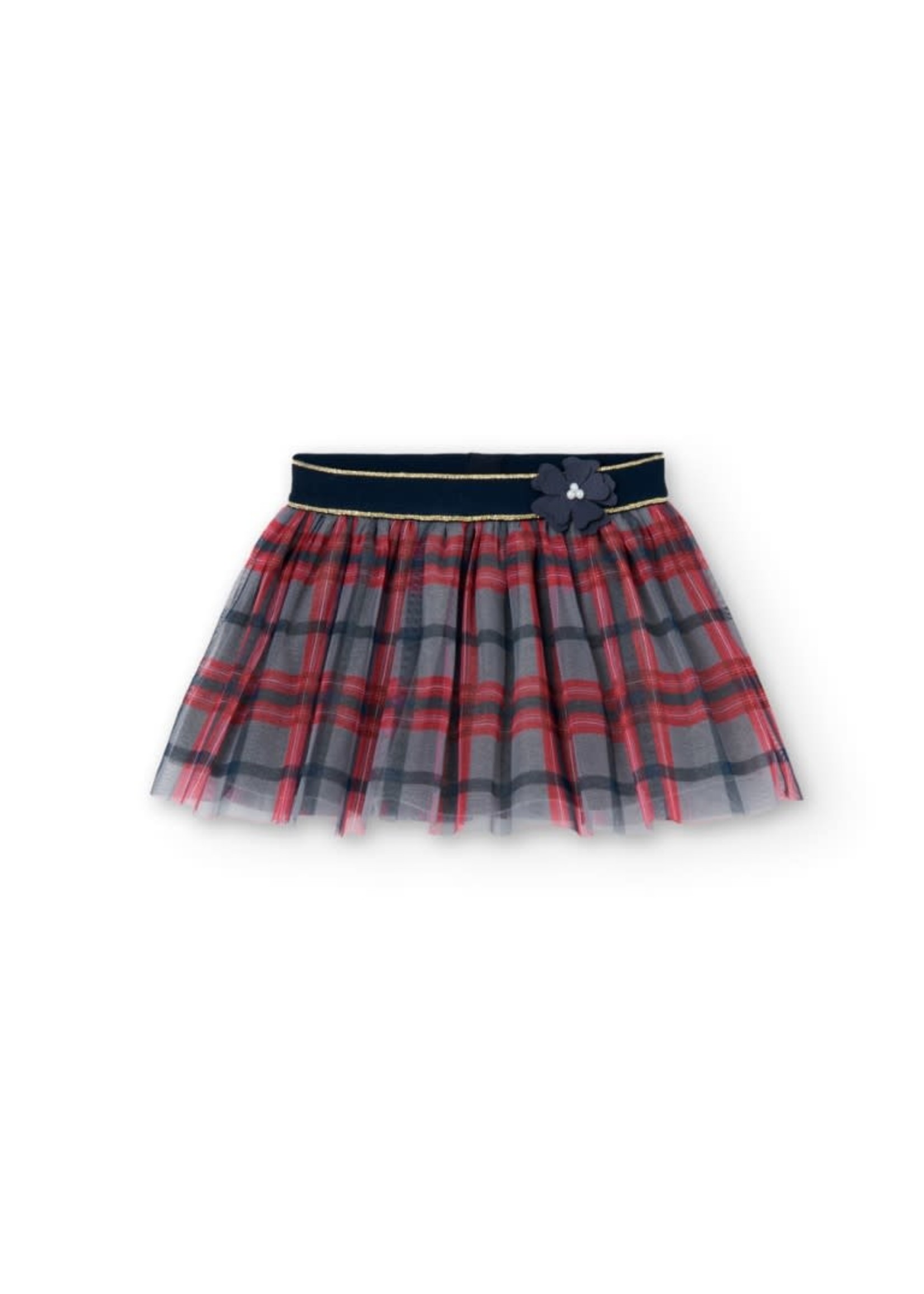 Boboli Tulle skirt check for baby girl checks 705260