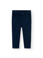 Boboli Boboli Stretch fleece trousers for baby boy navy 710008