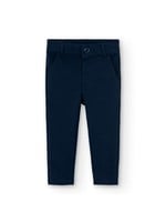 Boboli Stretch fleece trousers for baby boy navy 710008