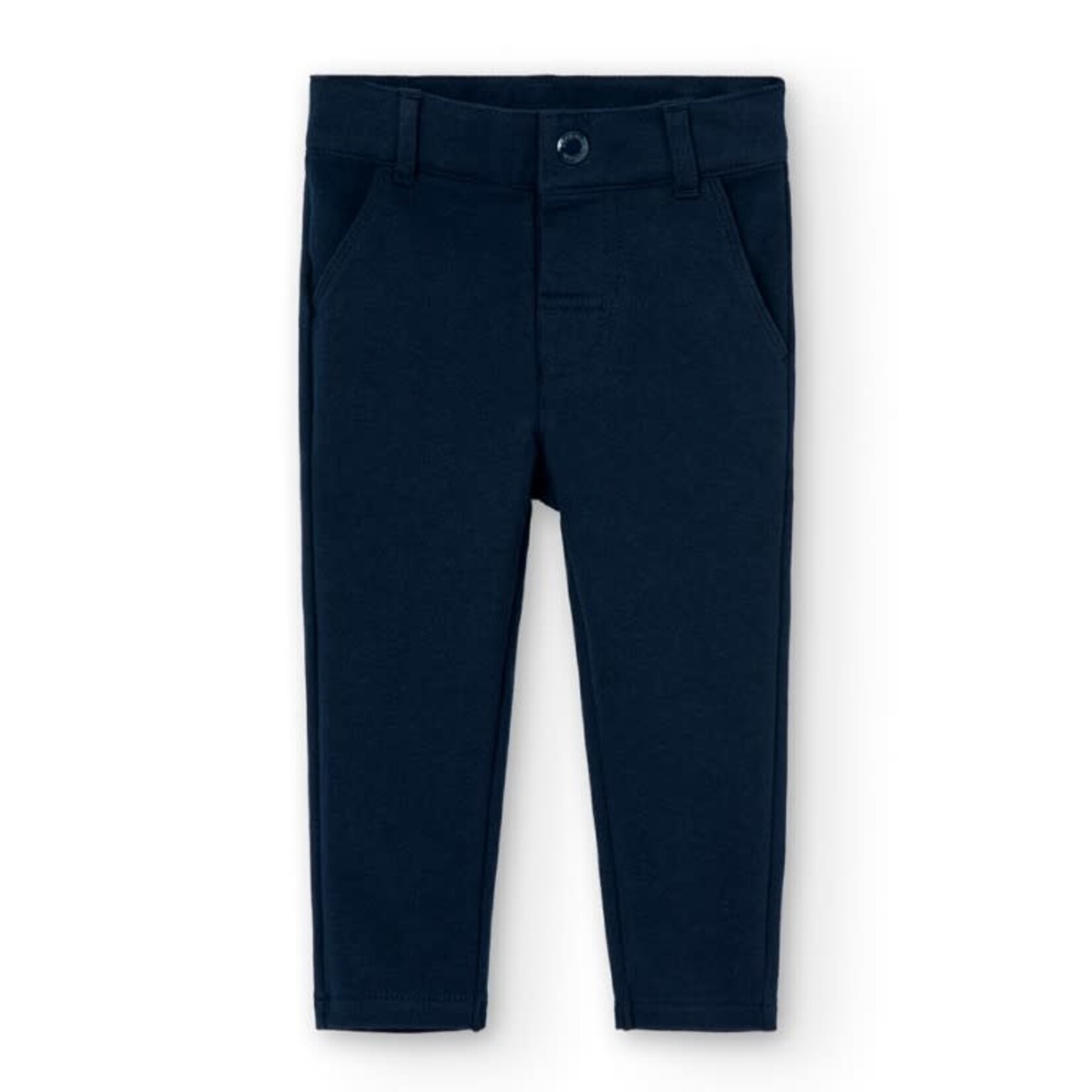 Boboli Boboli Stretch fleece trousers for baby boy navy 710008