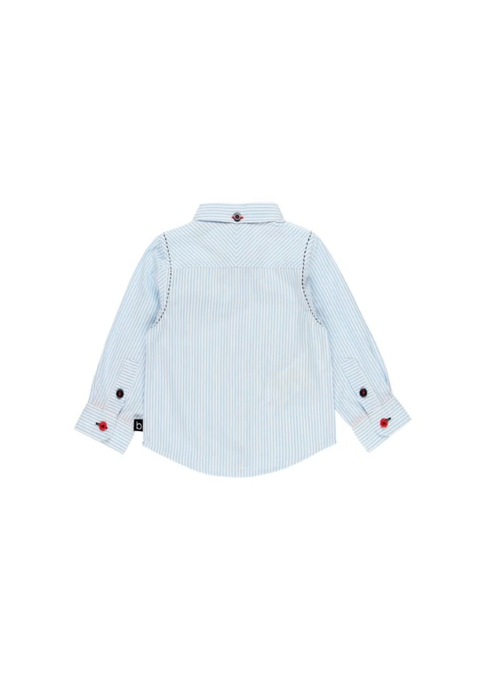 Boboli Boboli Poplin shirt striped for baby boy stripes 715216