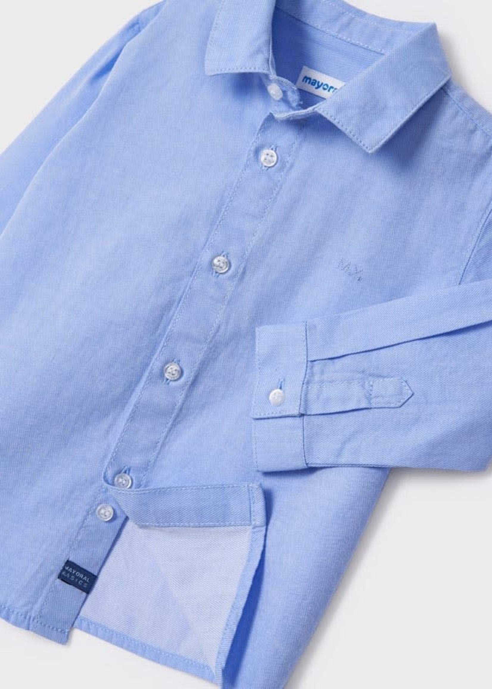 Mayoral Mayoral Basic l/s shirt Lightblue - 22 00124
