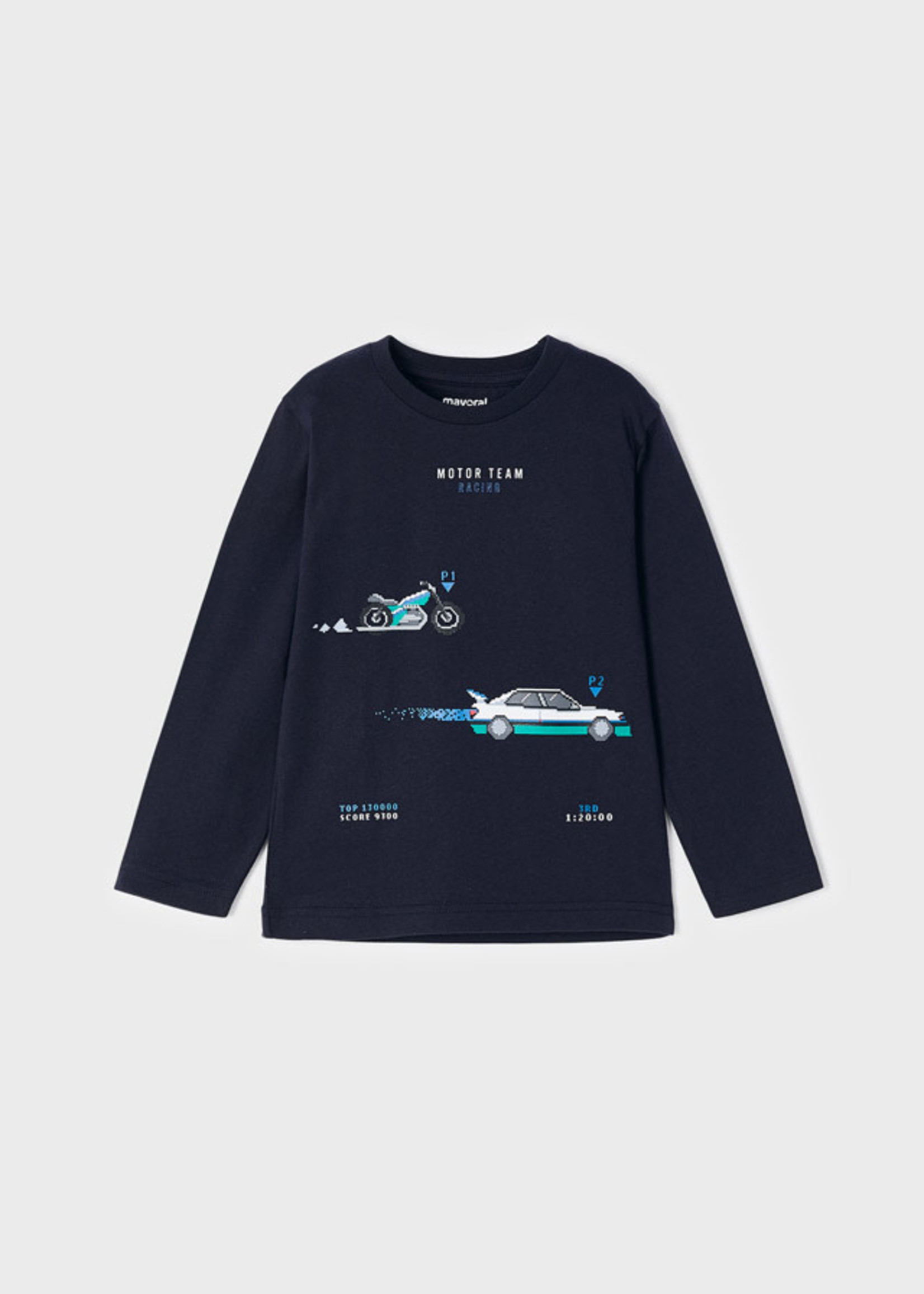 Mayoral Mayoral L/S shirt automobiles Navy - 22 04008
