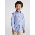 Mayoral Mayoral L/s shirt Lightblue - 22 04186