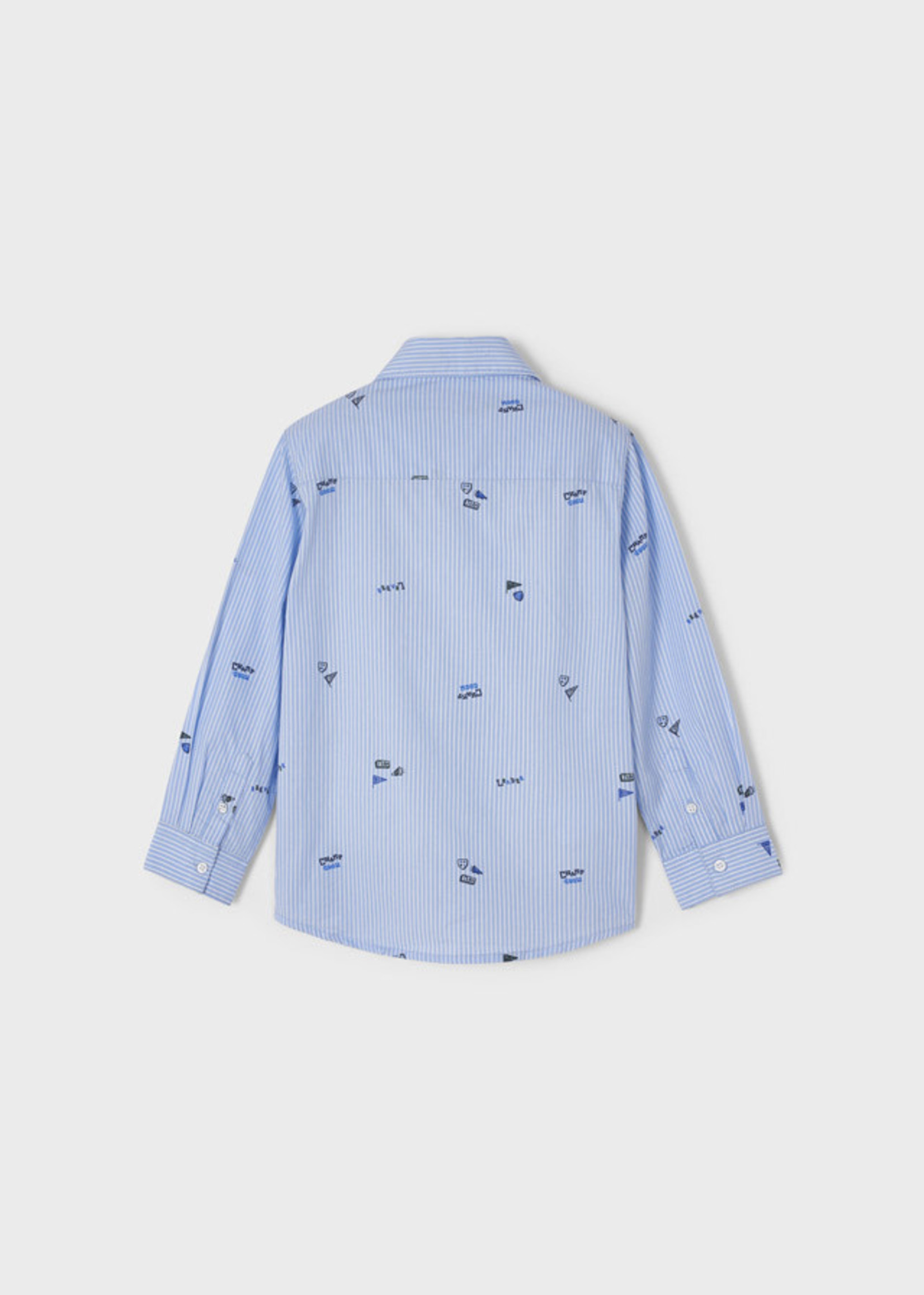 Mayoral Mayoral L/s shirt Lightblue - 22 04186