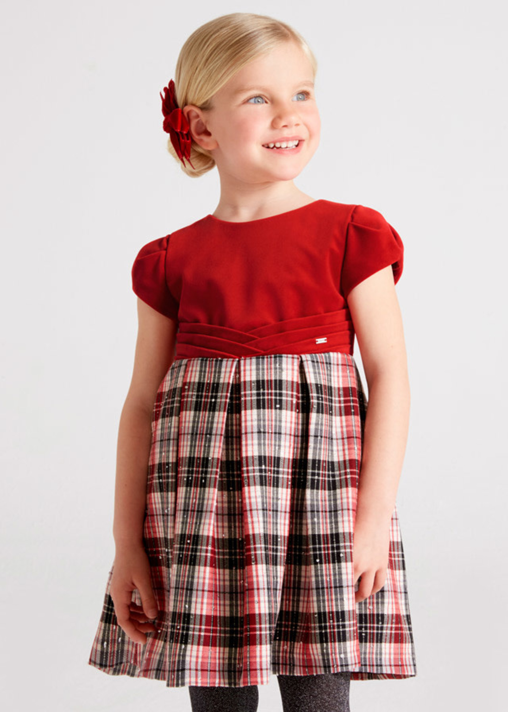 Mayoral Mayoral Check dress Red - 22 04956