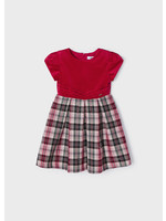 Mayoral Mayoral Check dress Red - 22 04956