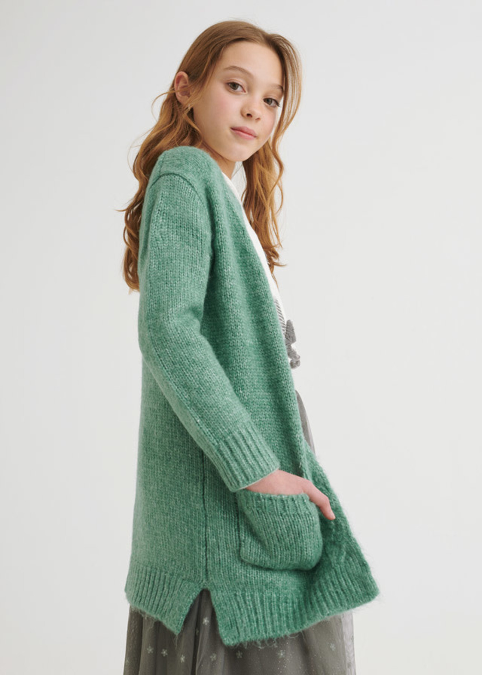 Mayoral Mayoral Knit cardigan M.Duck Gre - 22 07377