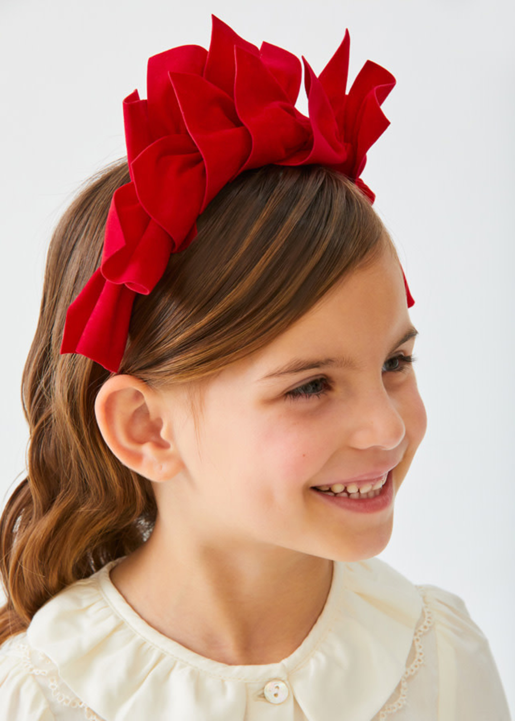 Abel & Lula Abel & Lula Faux suede headband Red - 22 05952