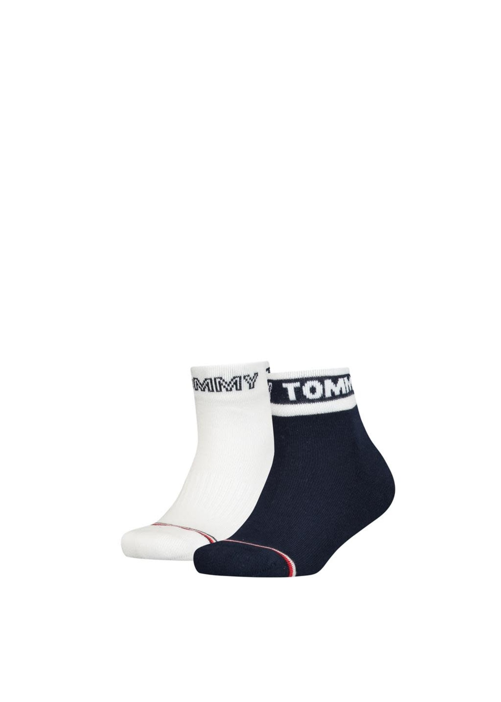 Tommy Hilfiger Tommy Hilfiger sokken donkerblauw/wit  2 paar