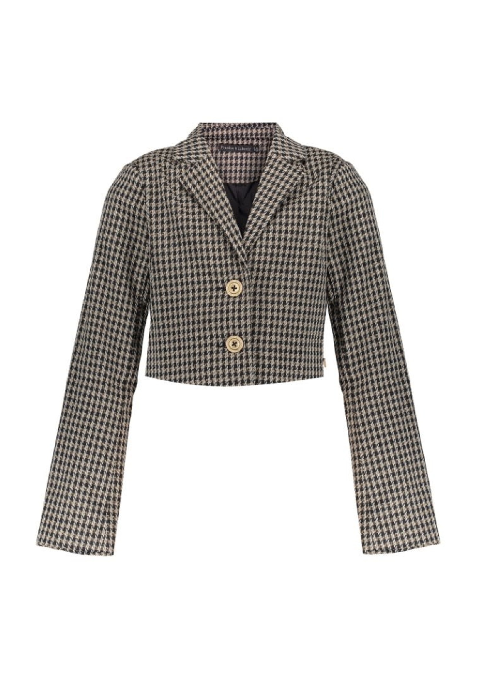 Frankie&Liberty Frankie&Liberty Francesca Jacket BLACK/ FLEECE MINI CHECK-FL22717