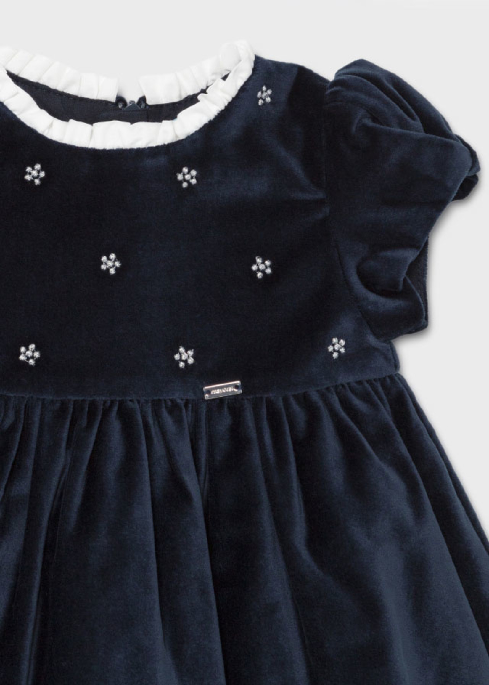 Mayoral Mayoral Embroided dress Navy - 21 02912