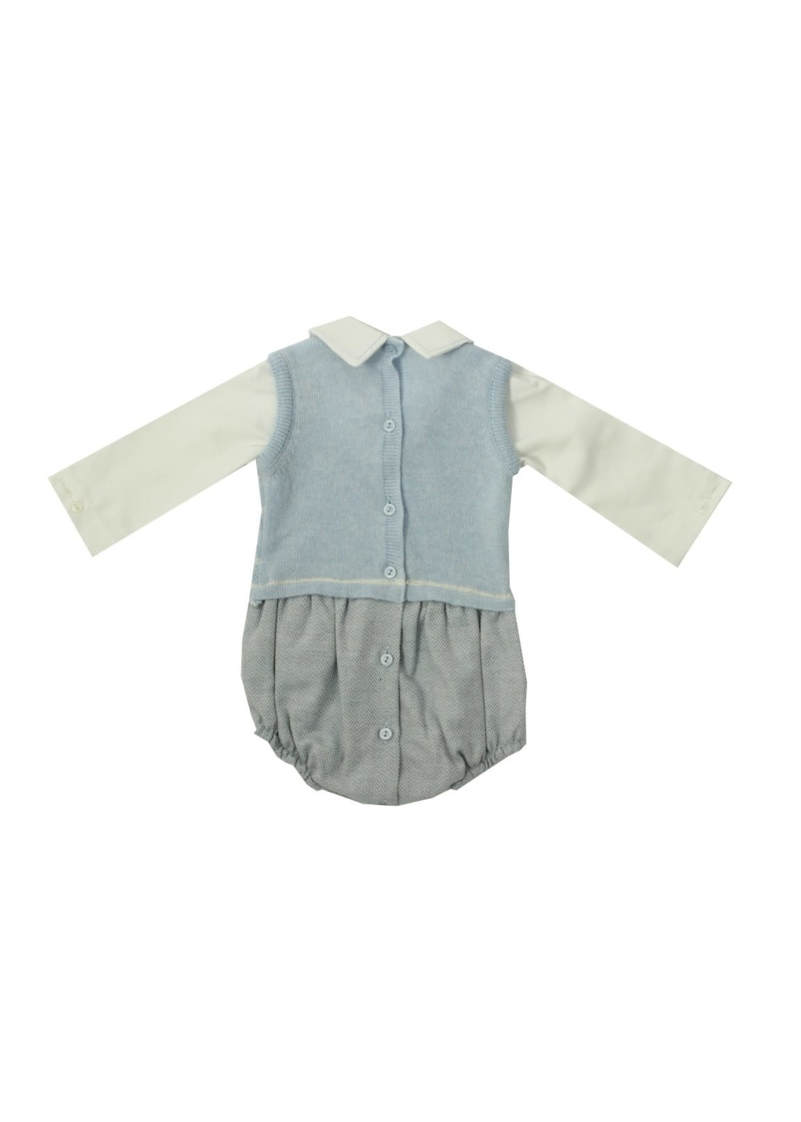 Dr Kid Romper (Newborn) 105-Azul Bebé-DK132