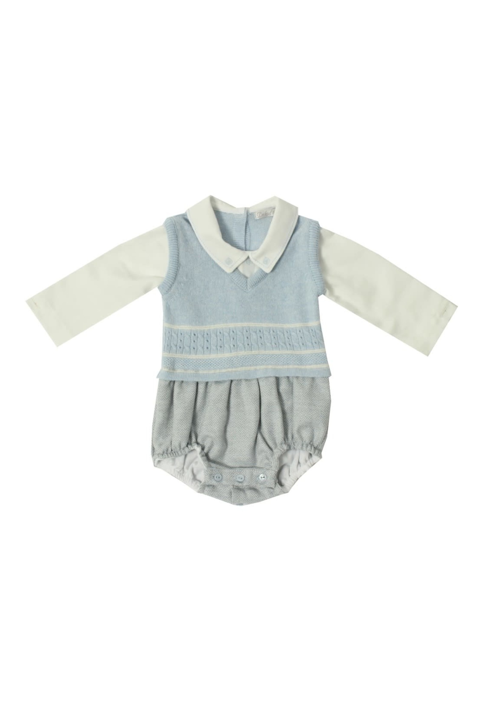 Dr Kid Romper (Newborn) 105-Azul Bebé-DK132