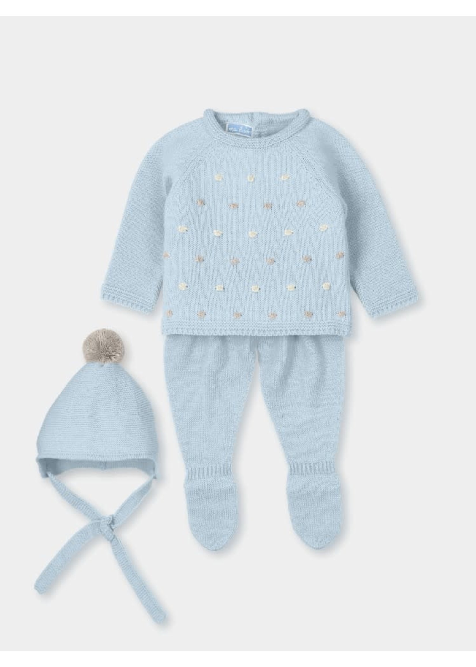 Mac Ilusion Mac Ilusion Traje 3P Canesú menguado punto por punto "EL PAIS DE NUNCA JAMAS" Nube