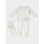 Mac Ilusion Mac Ilusion Traje 3p canesú seamless "JARDIN MAGICO" Crudo