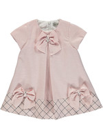 Piccola Speranza Piccola Speranza dress  pink whith bow