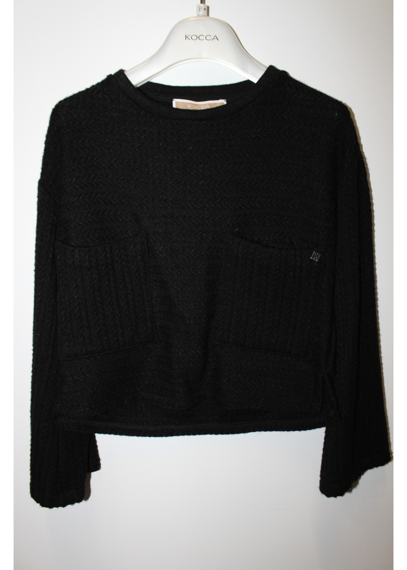 Kocca Kocca SWEATER BLACKBESKIN 00016