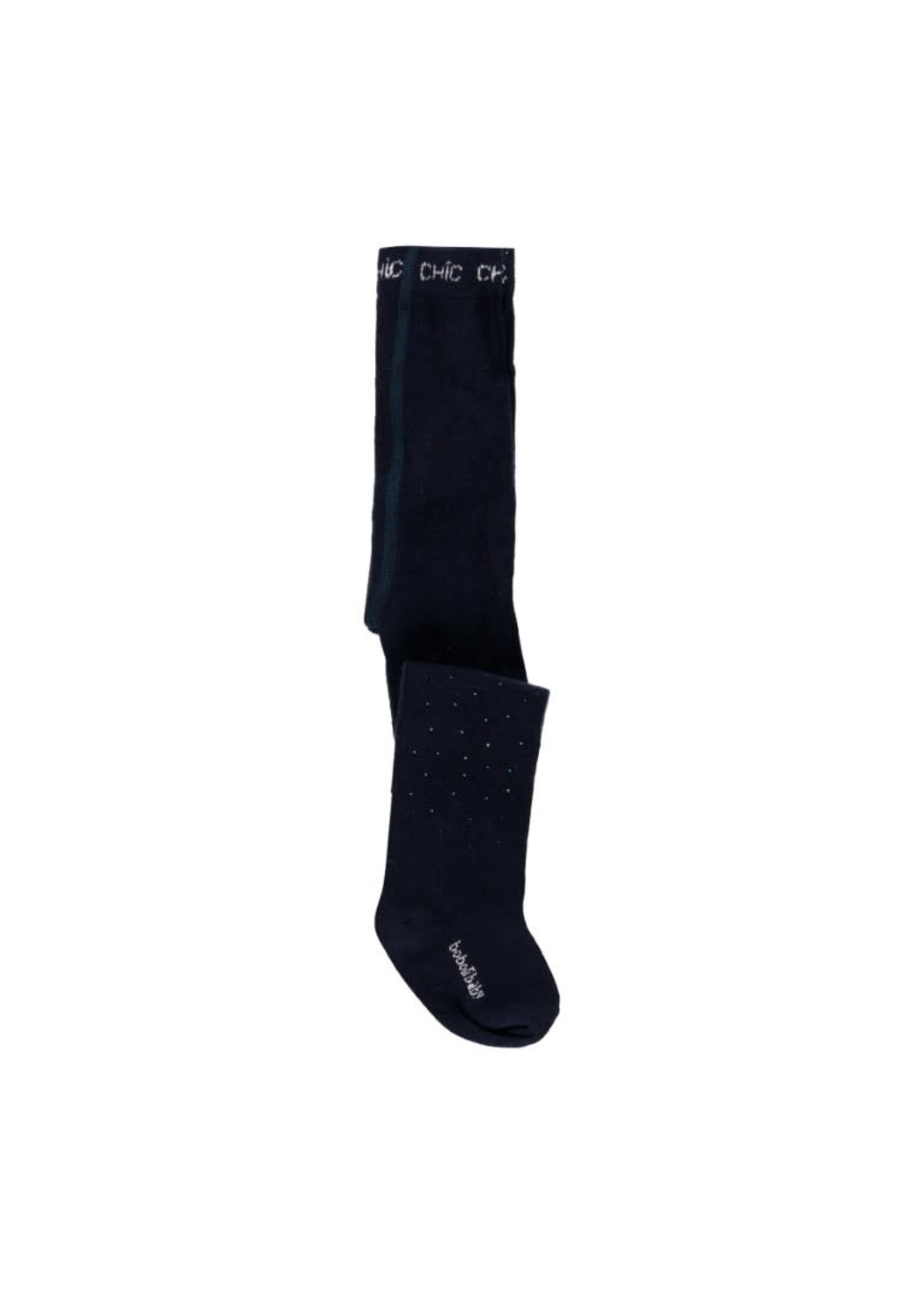 Boboli Boboli Thick tights crystals for baby girl navy 705068