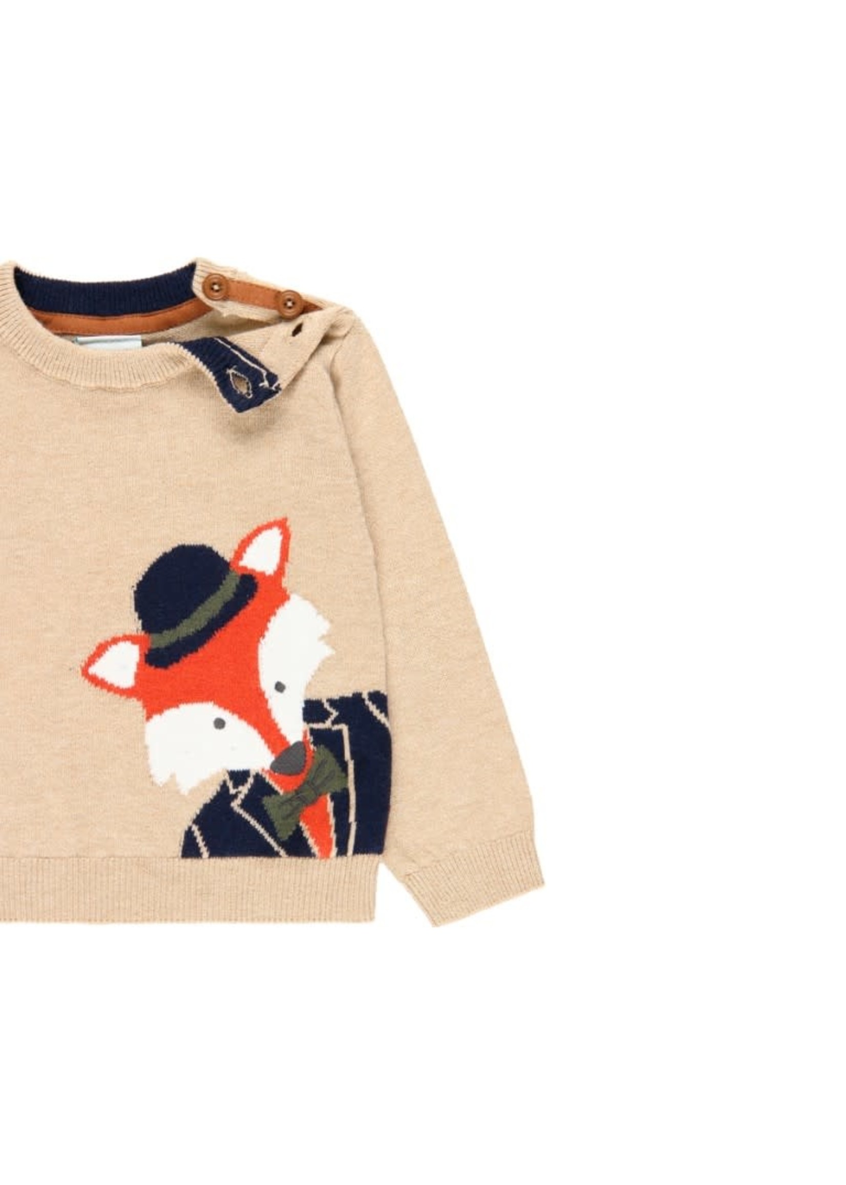 Boboli Boboli Knitwear pullover "fox" for baby boy beig 715272