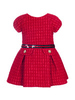 Balloon Chic Balloon Chic  Dress red whith gold button