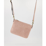 Suede tasje oud roze
