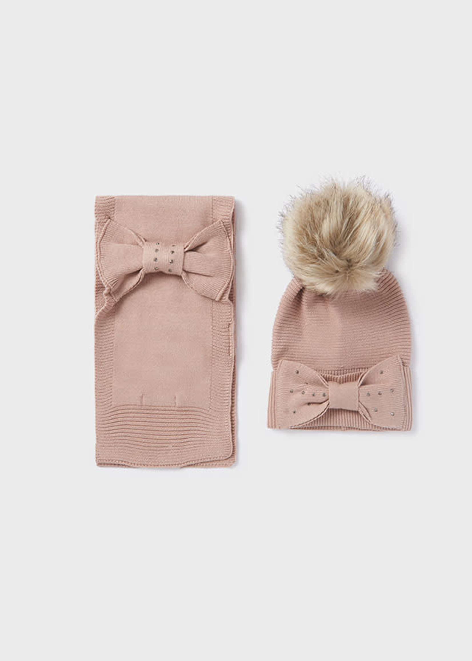 Mayoral Mayoral Hat & scarf set Rose - 22 10342