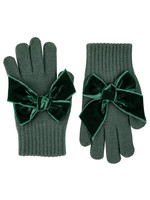 Condor Condor handschoen donker groen met fluwelen strikken