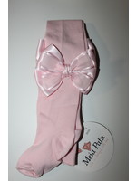 Meia Pata Meia Pata Tights  Pink  With  dubble Satin Bow