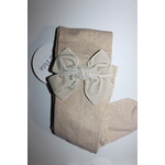 Meia Pata Meia Pata Tights With Double Velvet Bow 33 Gold Lurex 33