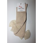 Meia Pata Meia Pata Kneesocks With Tule Bow With Pearls 33 Gold Lurex 33