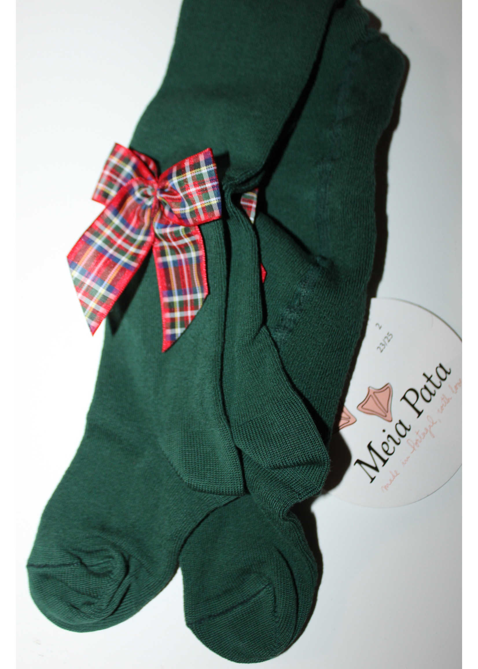 Meia Pata Meia Pata Maillots groen met ruit strik