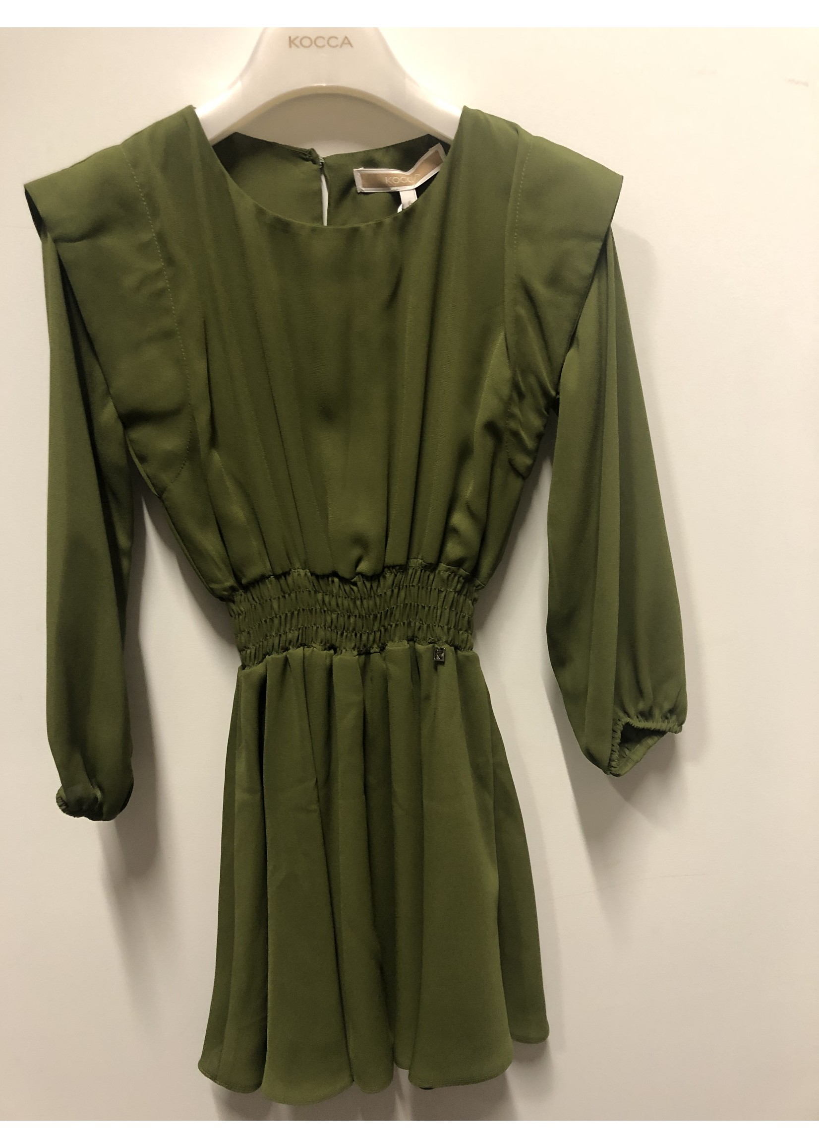 Kocca Kocca DRESS GREEN CRUSHTEDAR 51094