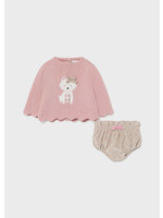 Mayoral Mayoral Bloomer & jumper set Wild Rose - 21 02224
