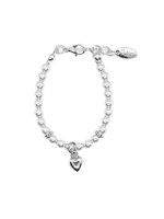 Rian Rian Parelarmbandje wit met hartje