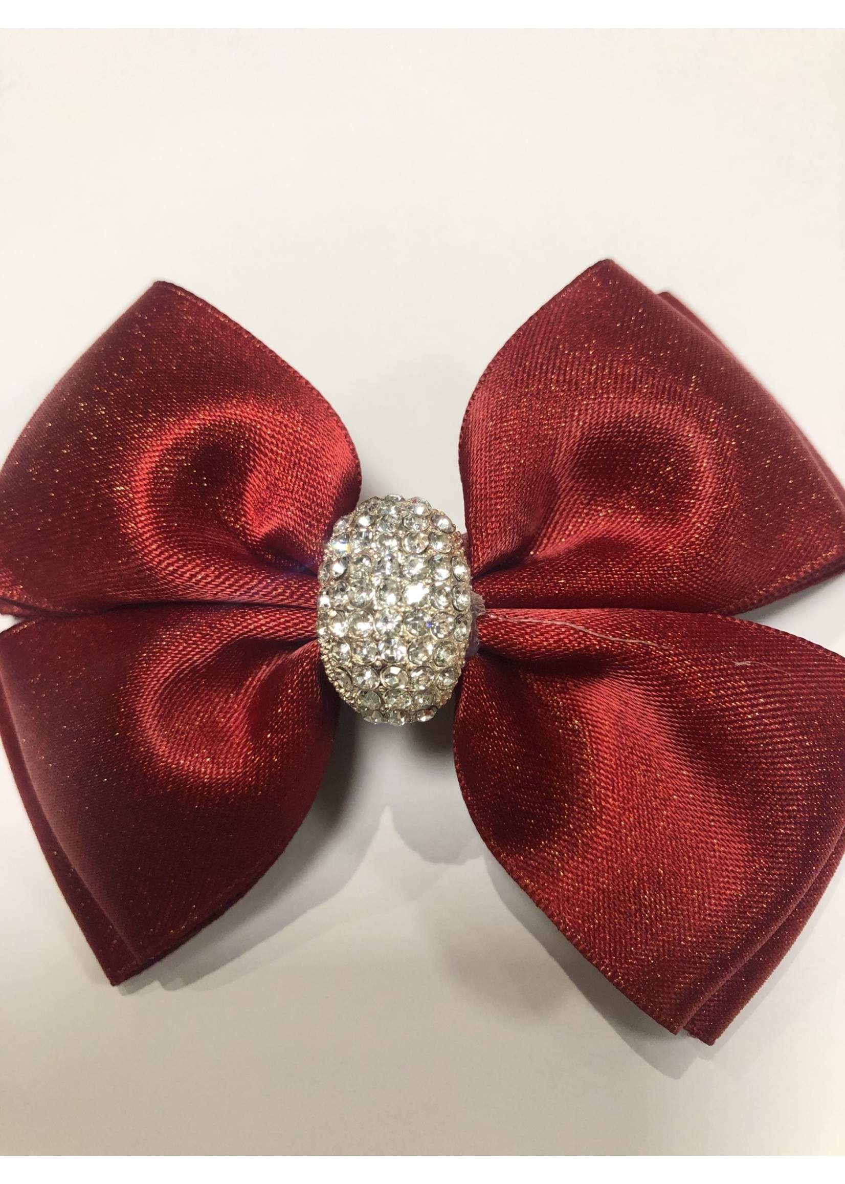 Prinsessefin Prinsessefin Bow  bordeaux stone Swarosky