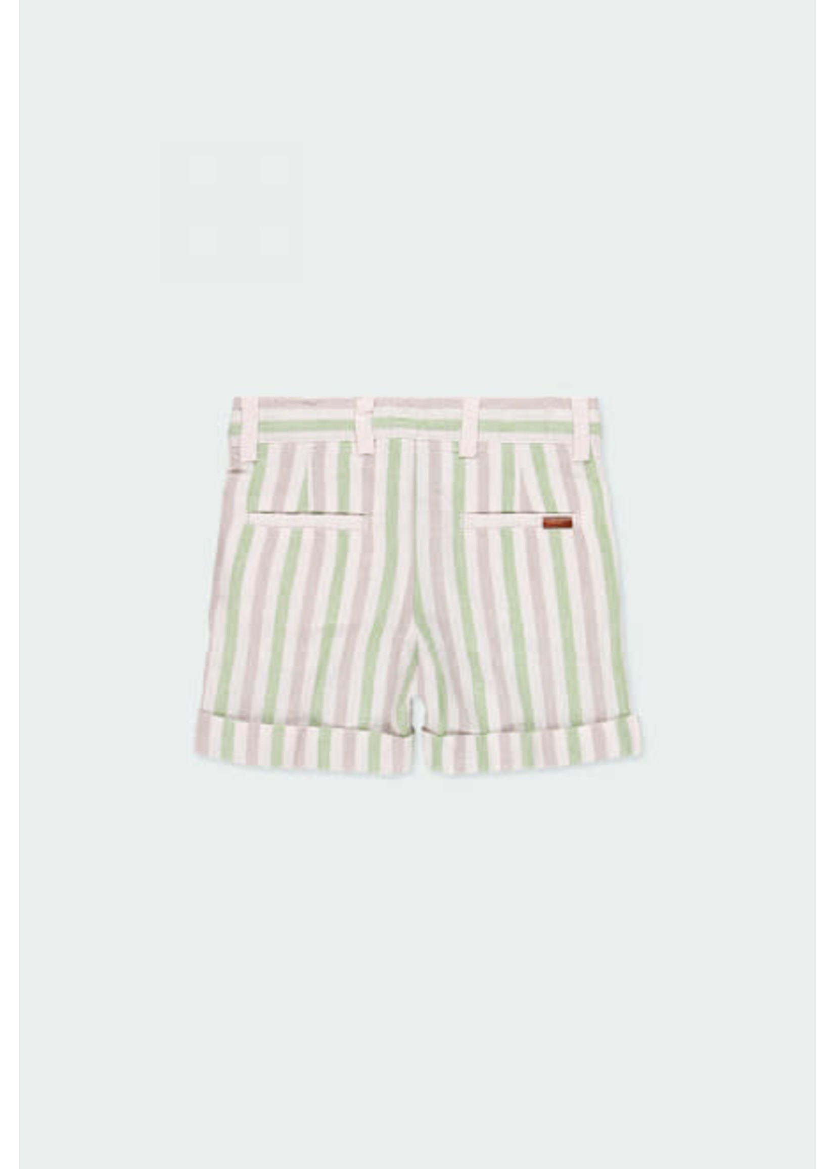 Boboli Boboli Oxford bermuda shorts for baby boy green