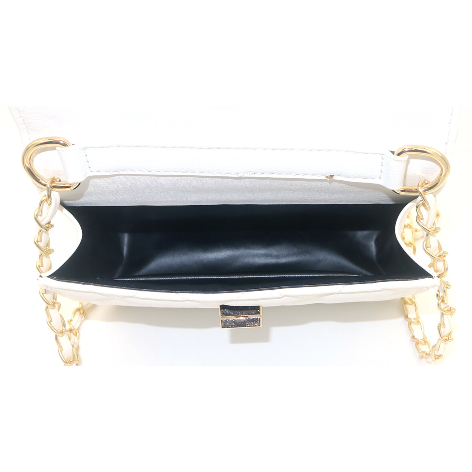 Tasje off white met gouden hengsel