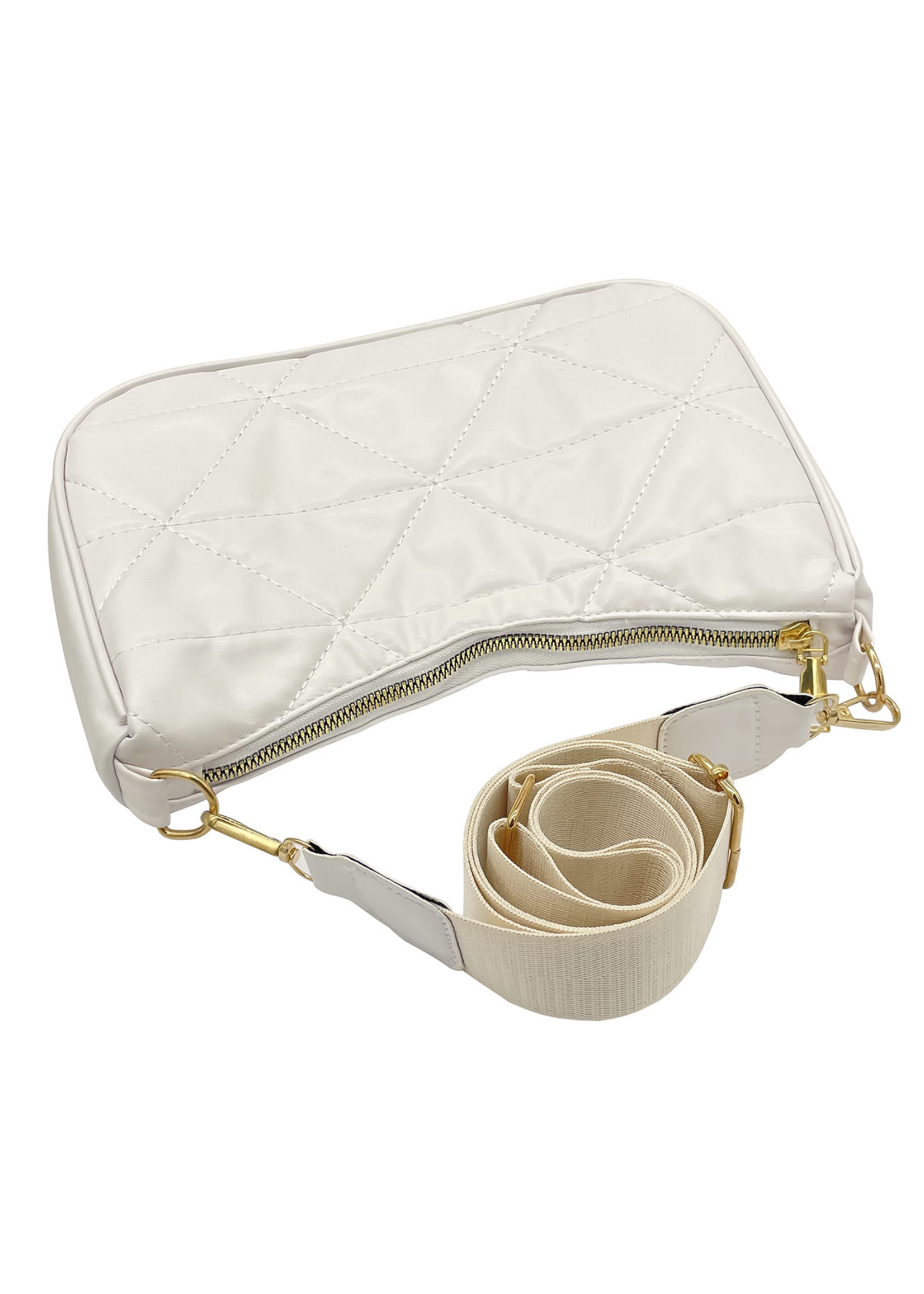 Tasje wit met portomonee