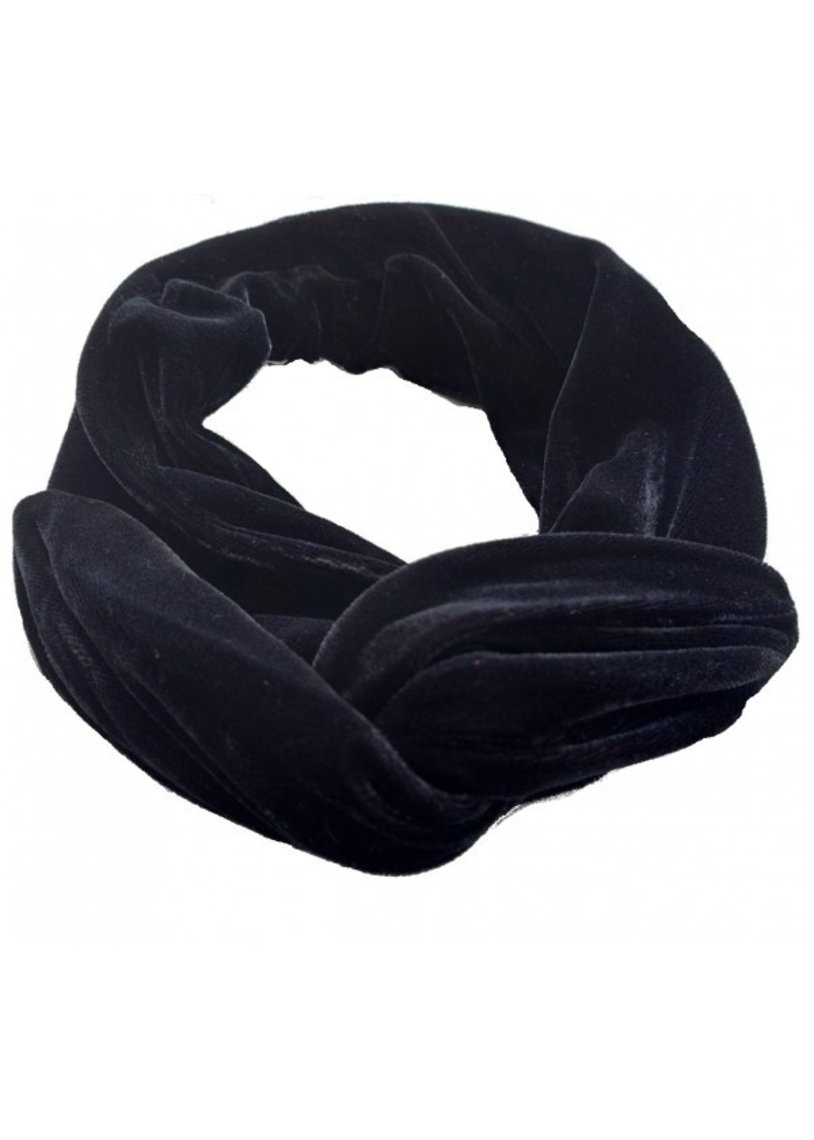 Haarband fluweel zwart