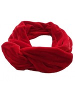 Haarband fluweel rood