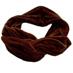 Haarband fluweel bruin