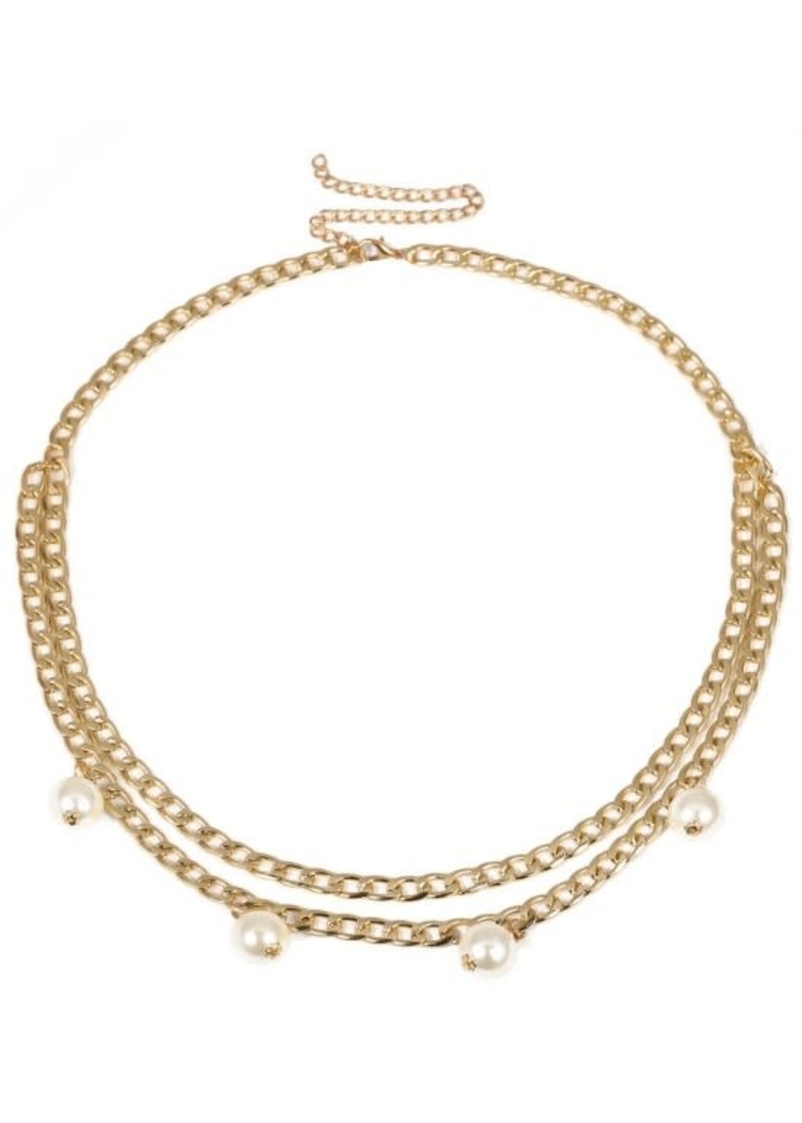 Chain Belt Pearls 80-100cm