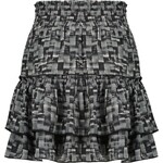 Nobell Nobell Najak short skirt Inktprint AOP Q209-3700 Jet Black